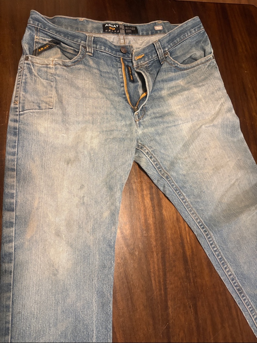 Ariat Men's Light Wash Relaxed Jeans